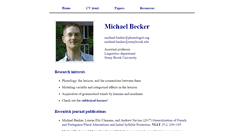 Desktop Screenshot of becker.phonologist.org